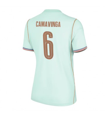 Frankrike Eduardo Camavinga #6 Bortatröja Dam VM 2026 Kortärmad
